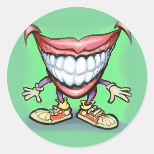 Sticker Rond Sourire (Devant)
