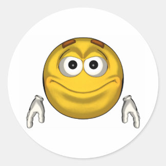 Sticker Rond Sourire