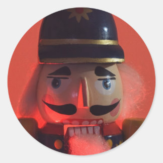 Sticker Rond sourire craqué