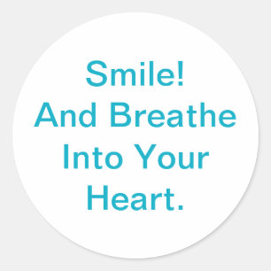 Sticker Rond Sourire Respirer Pranayama Jeff Hankamer Artjunkha