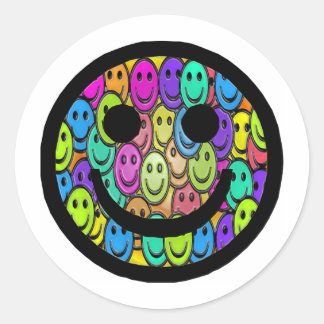 Sticker Rond Sourires