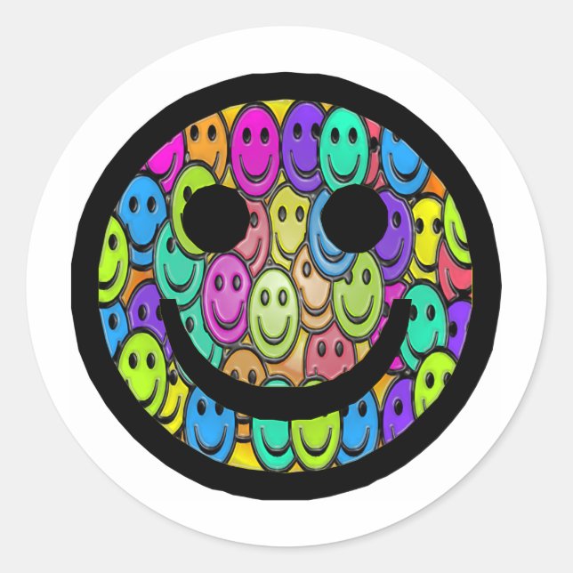 Sticker Rond Sourires (Devant)