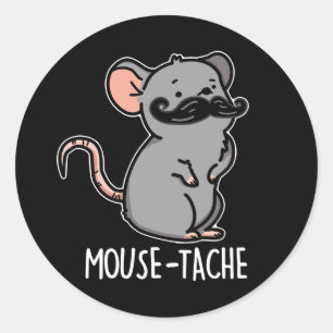 Sticker Rond Souris Drôle Mouse Pun