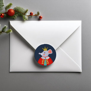 Sticker Rond Souris King - Caractère de Nutcracker