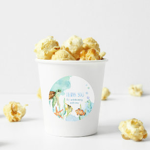 Sticker Rond Sous la mer