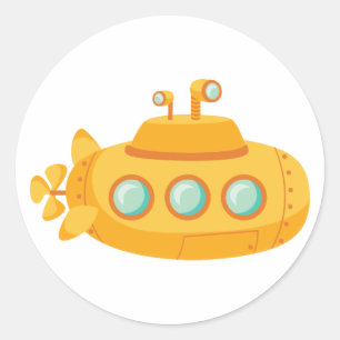 Sticker Rond Sous-marin