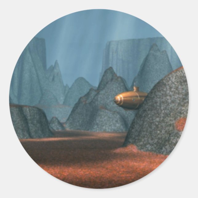 Sticker Rond sous-marin (Devant)
