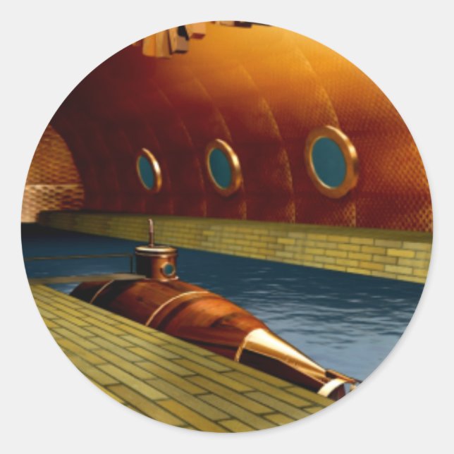 Sticker Rond sous-marin (Devant)