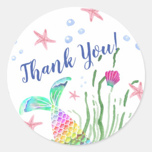 Sticker Rond Sous Nom personnalisé de la mer