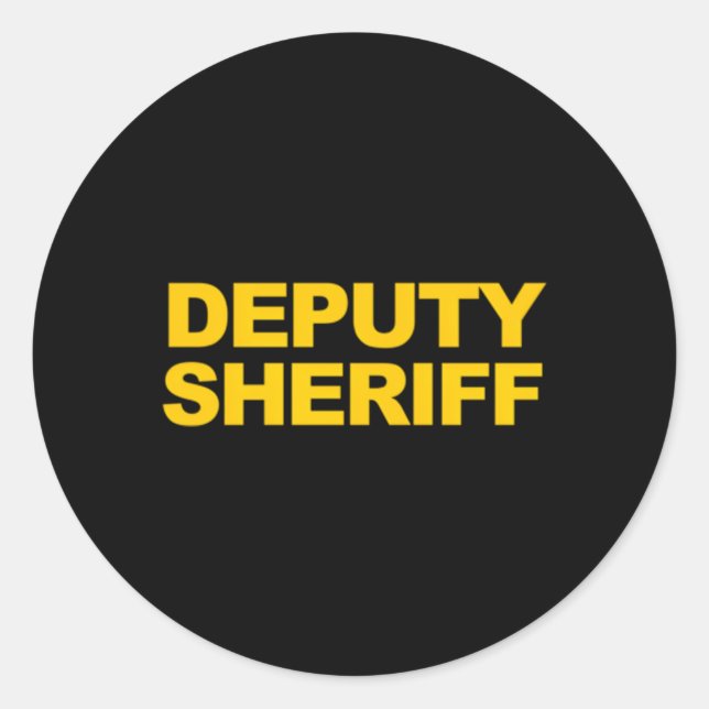 Sticker Rond Sous-shérif avant arrière Imprimer l'application d (Devant)