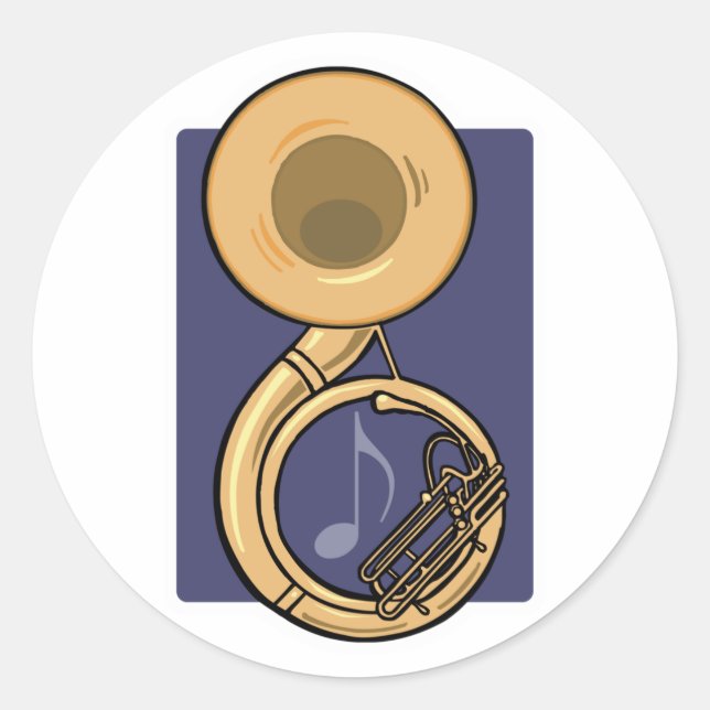 Sticker Rond sousaphone (Devant)