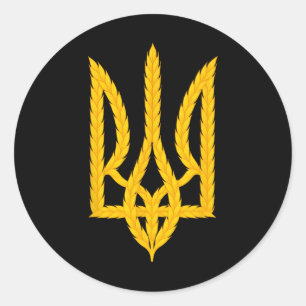 Sticker Rond Soutenez l'Ukraine Ukraine Soutenez Zelensky Paix