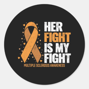 Sticker Rond Soutenez Sa Lutte Ma Lutte Contre La Sclérose En V