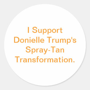 Sticker Rond Soutenir la transformation de Trump Hankamer Artju