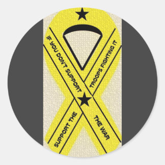 STICKER ROND SOUTENIR NOS TROUPES RIBBON