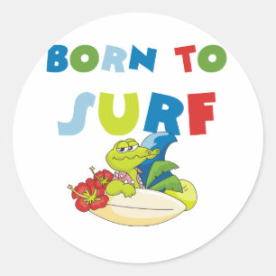 Sticker Rond Soutenu pour surfer
