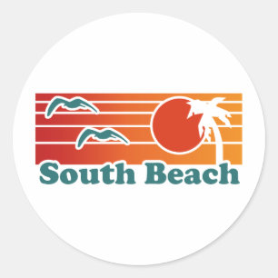 Sticker Rond South Beach
