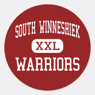 Sticker Rond South Winneshiek - Guerriers - Haute - Calmar Iowa