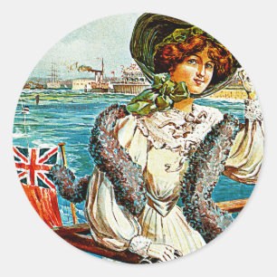 Sticker Rond Southsea et Portsmouth