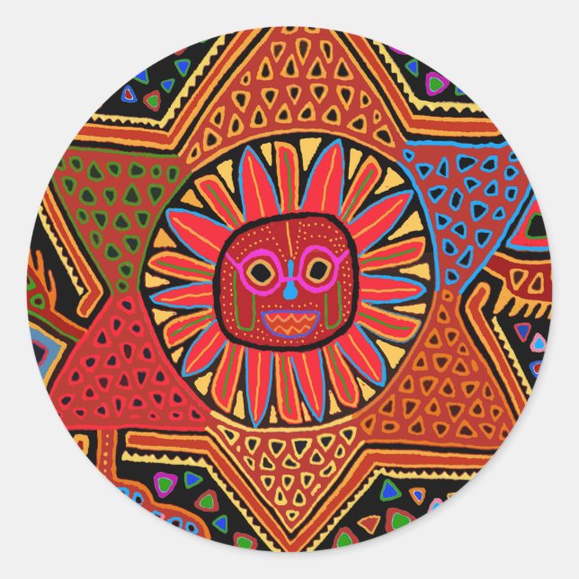 Sticker Rond Southwest Del Sol (Devant)