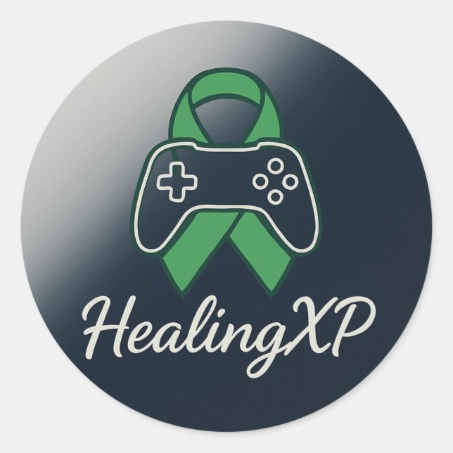 Sticker Rond Soutien à HealingXP (Devant)