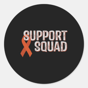 Sticker Rond Soutien à la sensibilisation à la leucémie Écran d