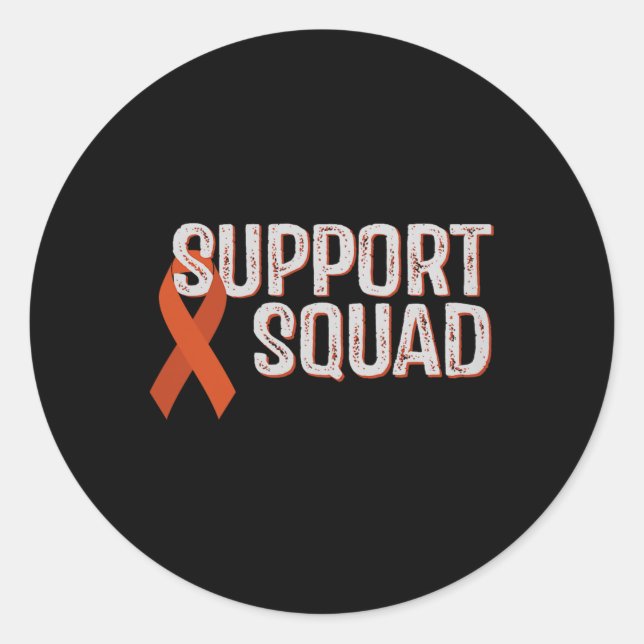 Sticker Rond Soutien à la sensibilisation à la leucémie Écran d (Devant)