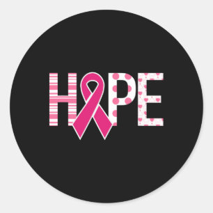 Sticker Rond Soutien à la sensibilisation au cancer du sein de