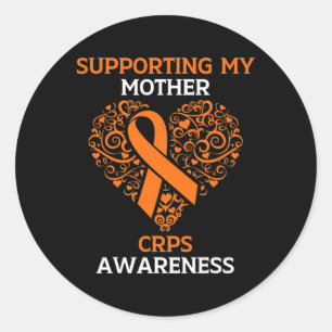 Sticker Rond Soutien À Ma Mère Rsd Crps Mois De Sensibilisation