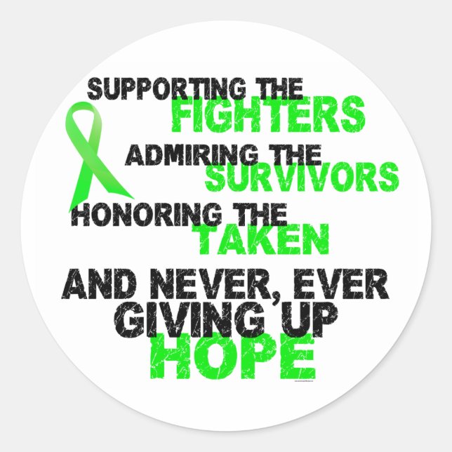 Sticker Rond Soutien Admirer Honorer 3 LYMPHOMES (Devant)