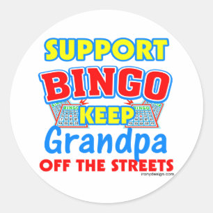 Sticker Rond Soutien Bingo Grand
