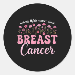 Sticker Rond Soutien Cancer du sein Lutte contre le cancer du s