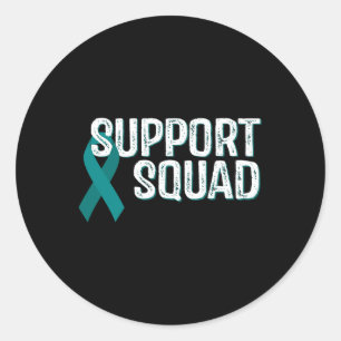 Sticker Rond Soutien de sensibilisation aux troubles post-traum