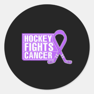 Sticker Rond Soutien des membres de la famille Hockey lutte con