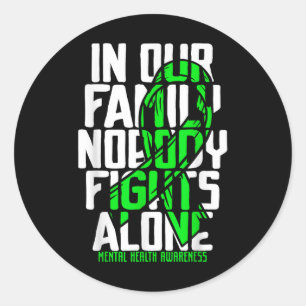 Sticker Rond Soutien en santé mentale Soutien en santé mentale 