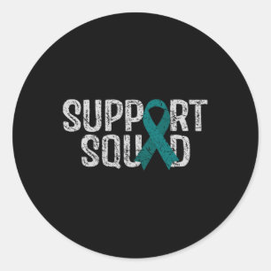 Sticker Rond Soutien Équipe de sensibilisation au cancer de l'o