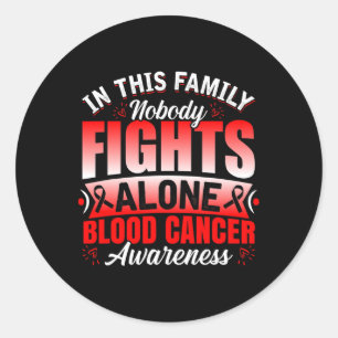 Sticker Rond Soutien familial Personne ne se bat seul contre le