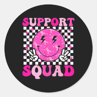 Sticker Rond Soutien Squad Sensibilisation au cancer du sein Ru