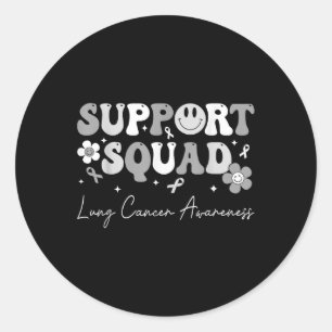 Sticker Rond Soutien super Équipe de sensibilisation au cancer