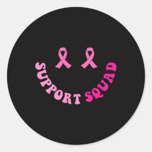 Sticker Rond Soutien super Squad Sensibilisation au cancer du s