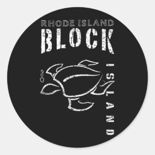 Sticker Rond Souvenir1 de Long Island New York