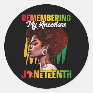Sticker Rond Souvenir de mes ancêtres Chemise Noire Histoire Ju
