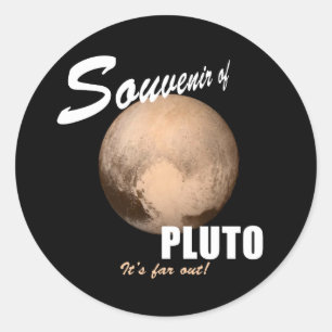 Sticker Rond Souvenir de Pluto