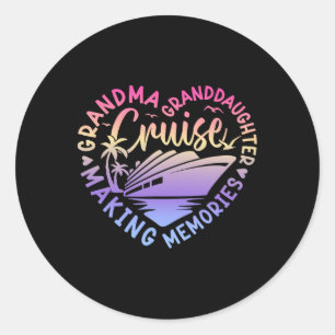 Sticker Rond Souvenirs de grand-mère et petite-fille pour des v