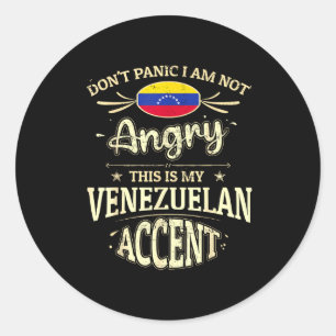 Sticker Rond Souvenirs du drapeau du Venezuela pour les hommes