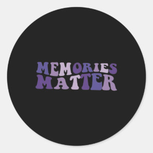 Sticker Rond Souvenirs Problème Heimerheimer Cerveau Soutien