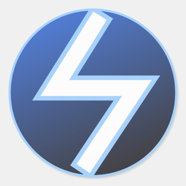 Sticker Rond Sowilo Sowelu Sol Rune (Devant)