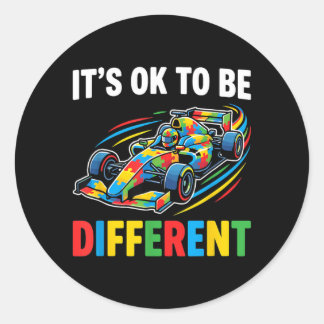Sticker Rond Soyez Différent Au Rassemblement De Voiture De Sen
