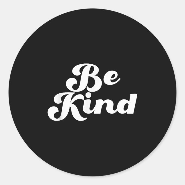 Sticker Rond Soyez Super Retro Positif Conception de devis (Devant)