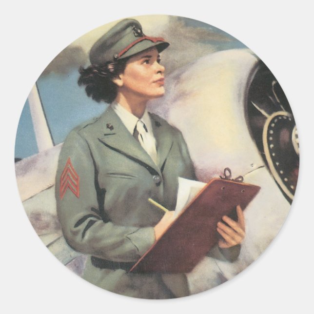 Sticker Rond Soyez un marin - Libérez un marin pour combattre (Devant)